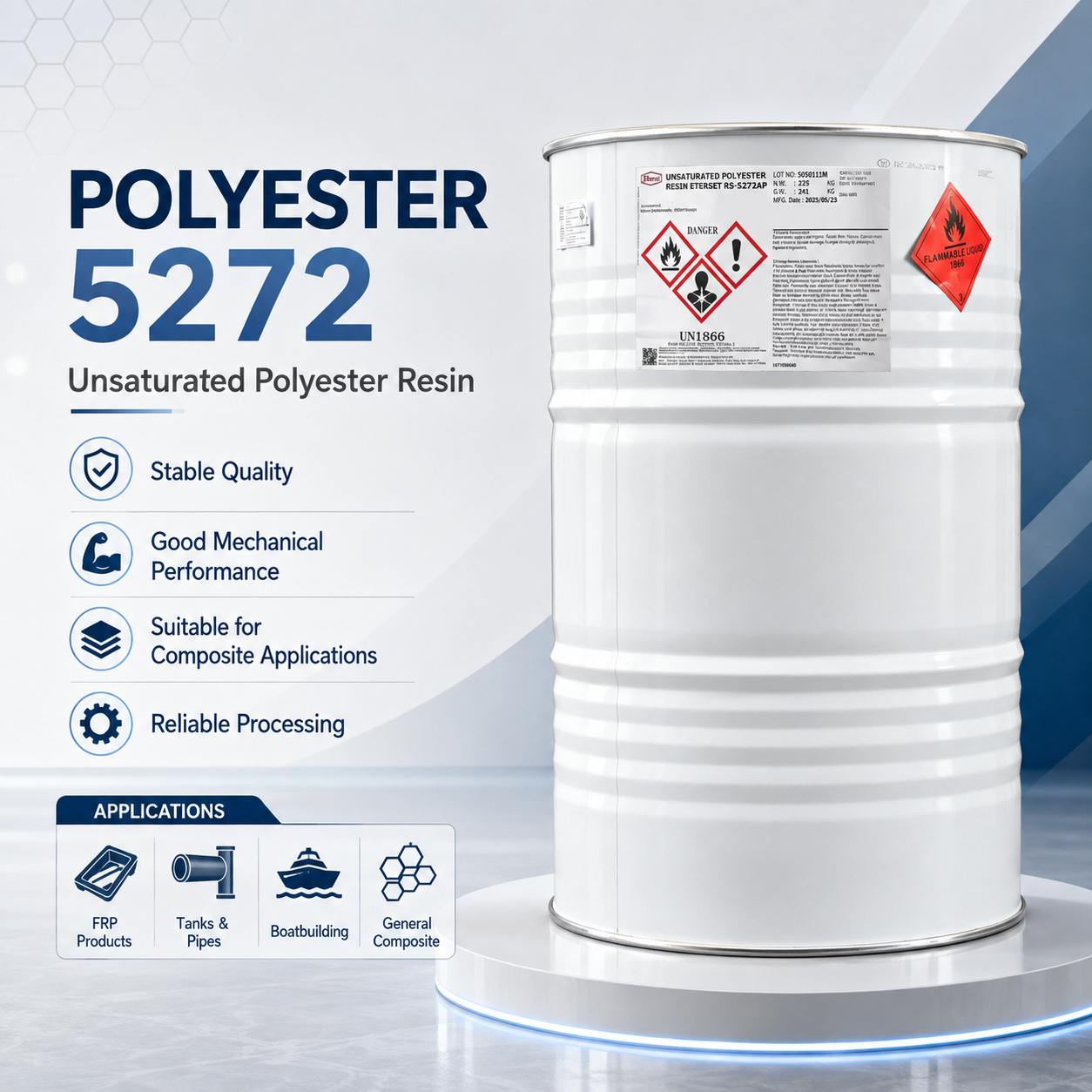 Nhựa Polyester dẻo Eternal ETERSET RS-5272AP