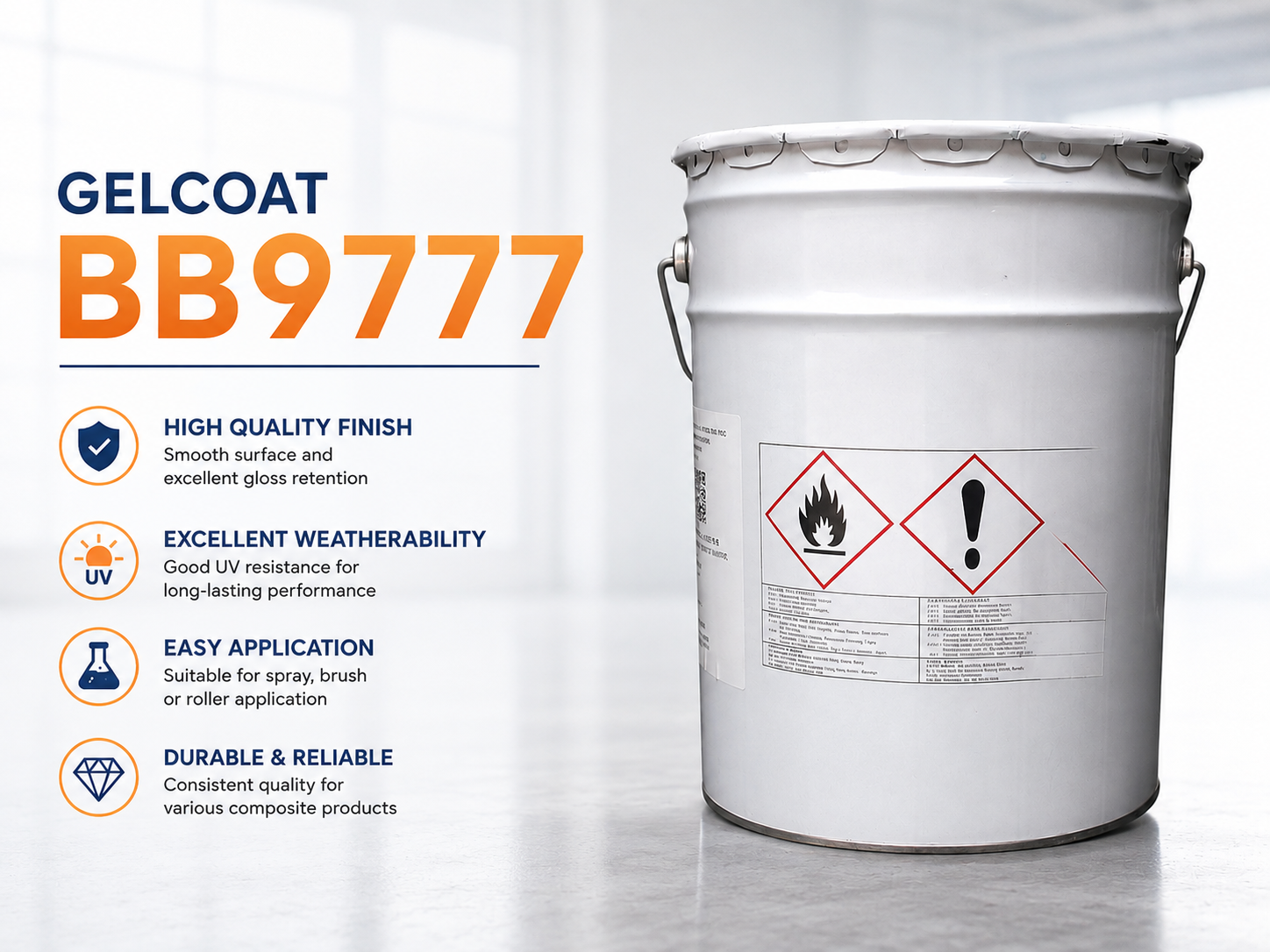 Gelcoat trắng Luxchem BB9777 White