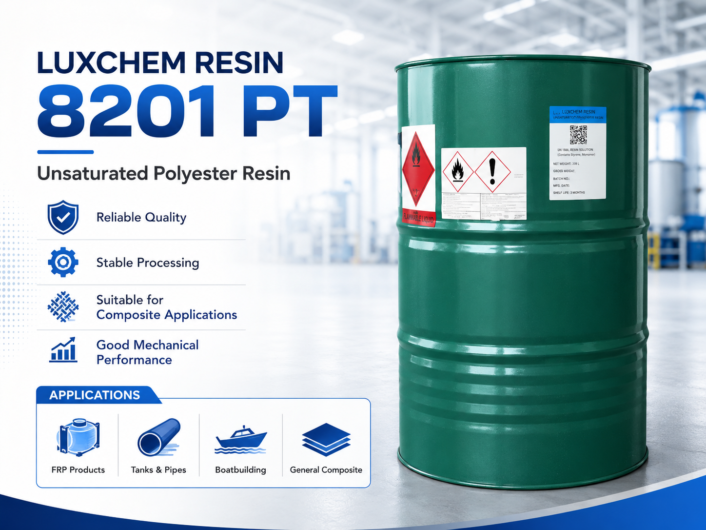 Luxchem Polymal 8201 PT polyester resin