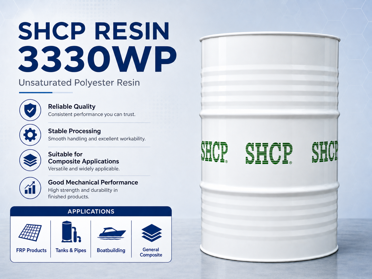 Nhựa đúc trong SHCP 3330WP