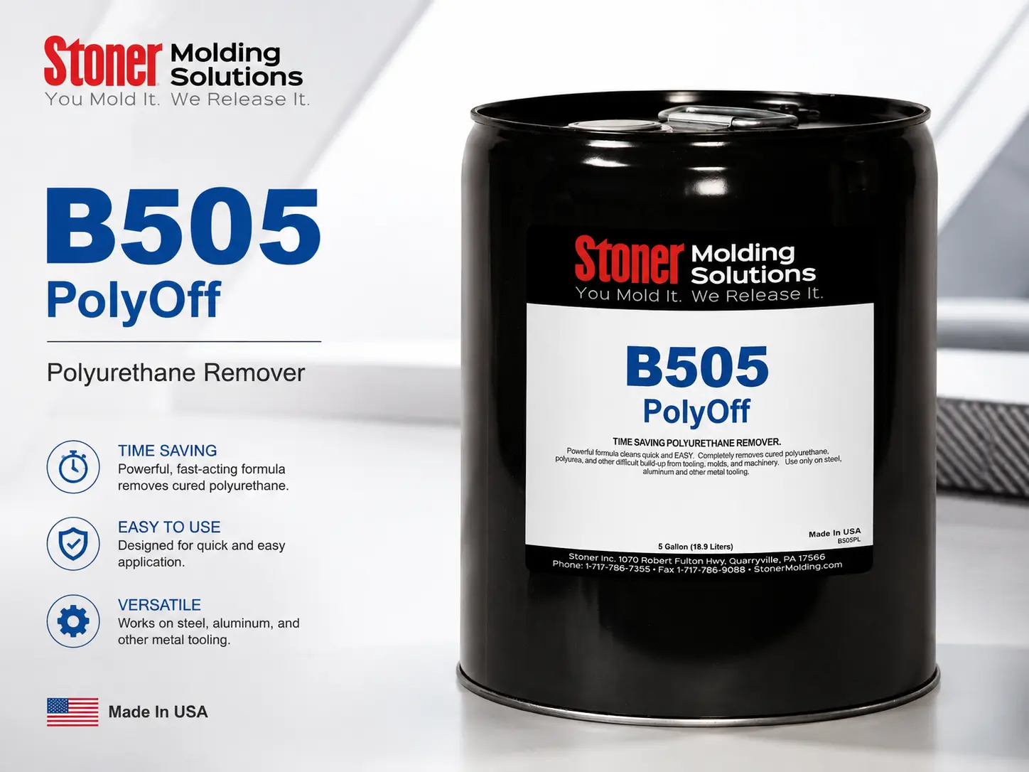Stoner B505 PolyOff Mold Cleaner and Polyurethane Remover