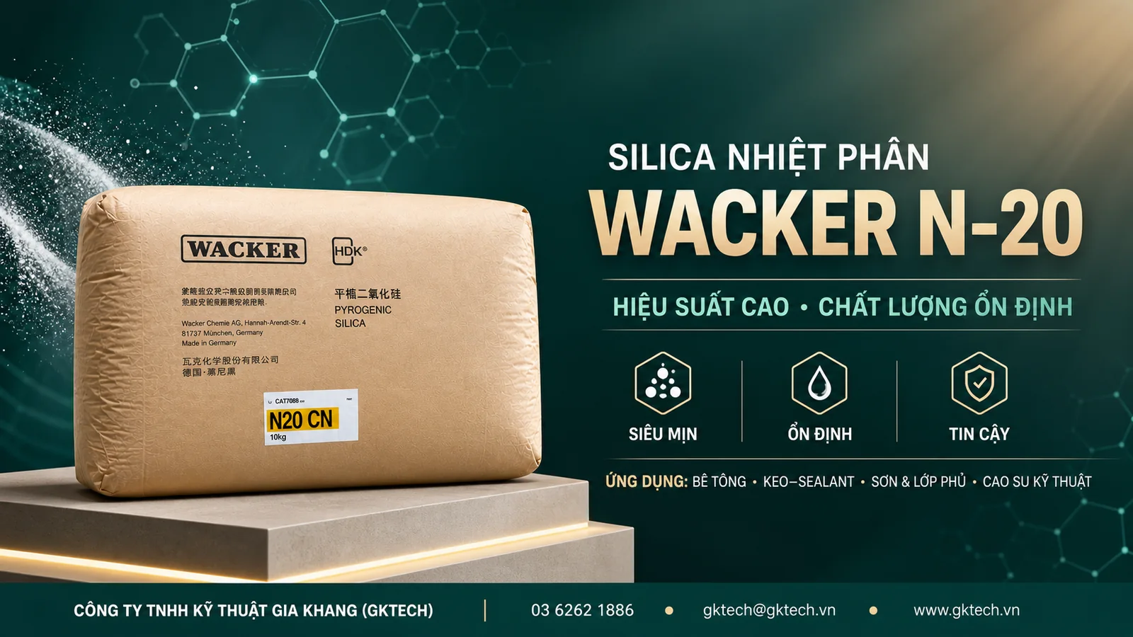 WACKER HDK N20 Fumed Silica